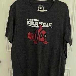Finding Francis Teepublic XL T-shirt Gray Deadpool